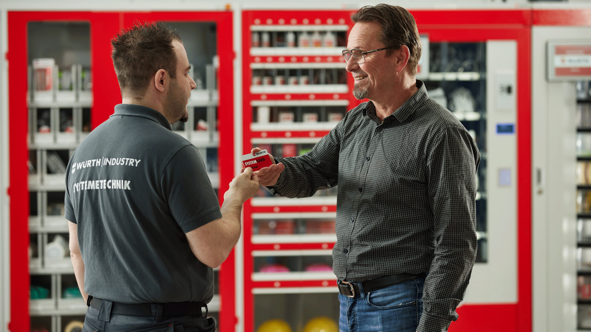 Materials management with vending machines